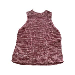 LIKE NEW Loft Pink Knit Sleeveless Top